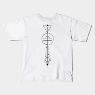 Libra Arrow - Geometric Astrology Kids T-Shirt